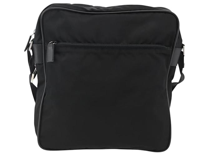 PRADA Shoulder Bag Nylon Black Silver - vista 13