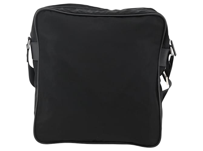 PRADA Shoulder Bag Nylon Black Silver - vista 2