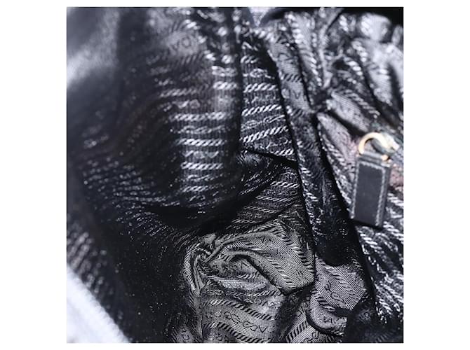 PRADA Shoulder Bag Nylon Black Silver - vista 22