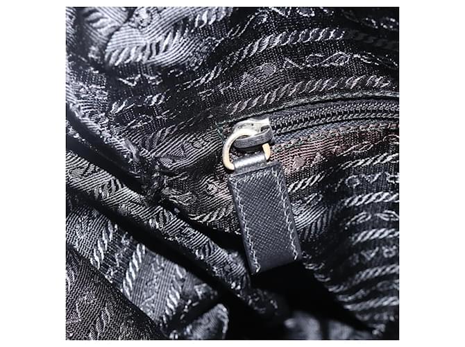PRADA Shoulder Bag Nylon Black Silver - vista 23
