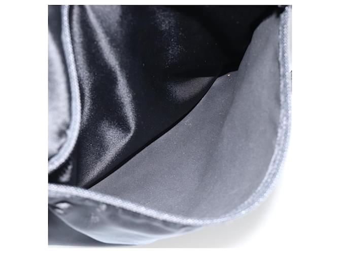 PRADA Shoulder Bag Nylon Black Silver - vista 24