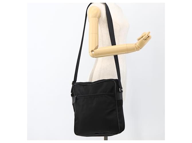 PRADA Shoulder Bag Nylon Black Silver - vista 25