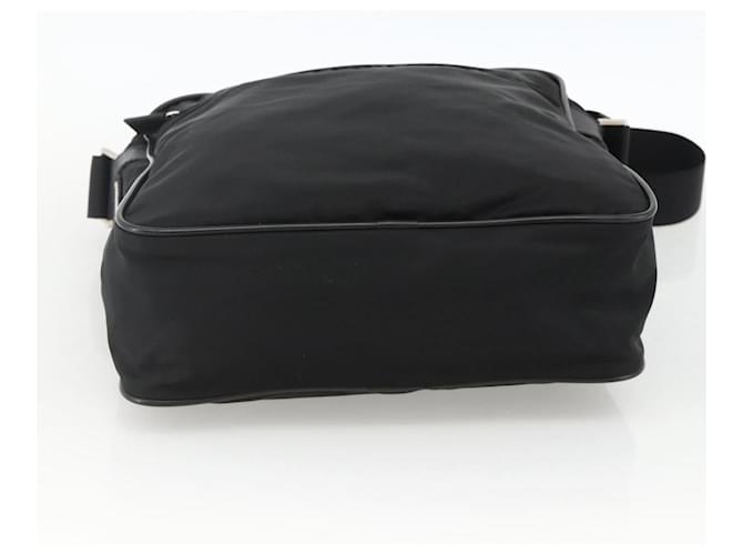 PRADA Shoulder Bag Nylon Black Silver - vista 5