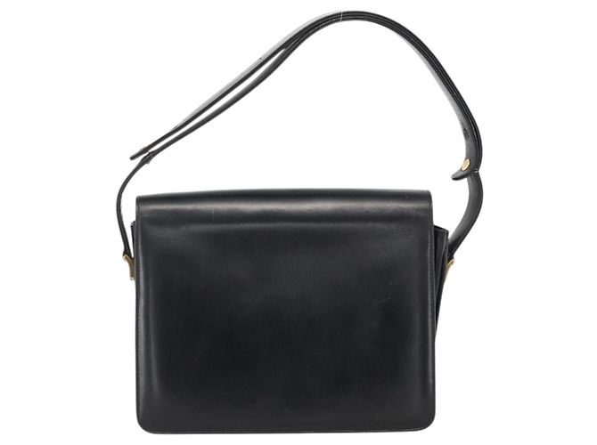 Céline CELINE Horse Carriage Shoulder Bag Leather Black Gold - vista 2