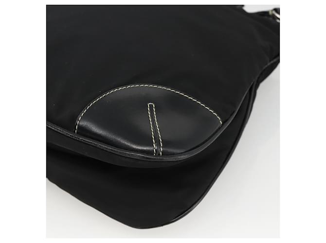 PRADA Shoulder Bag Nylon Black Silver - vista 16