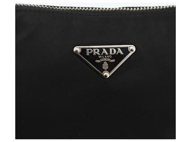PRADA Shoulder Bag Nylon Black Silver - vista 18