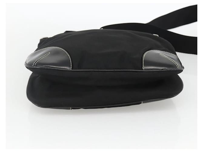 PRADA Shoulder Bag Nylon Black Silver - vista 5