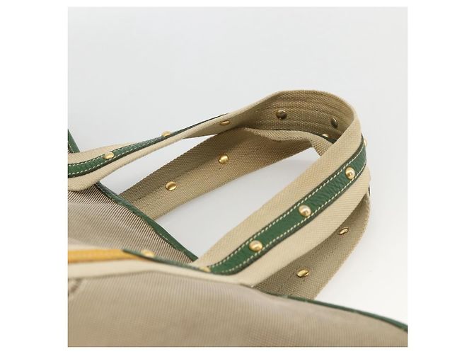 PRADA Tote Bag Canvas 2way Beige Gold - vista 14