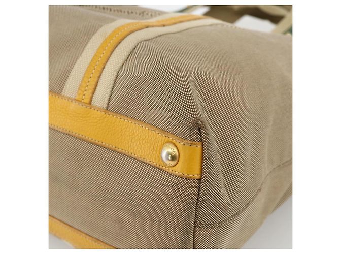 PRADA Tote Bag Canvas 2way Beige Gold - vista 16