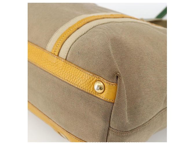 PRADA Tote Bag Canvas 2way Beige Gold - vista 18