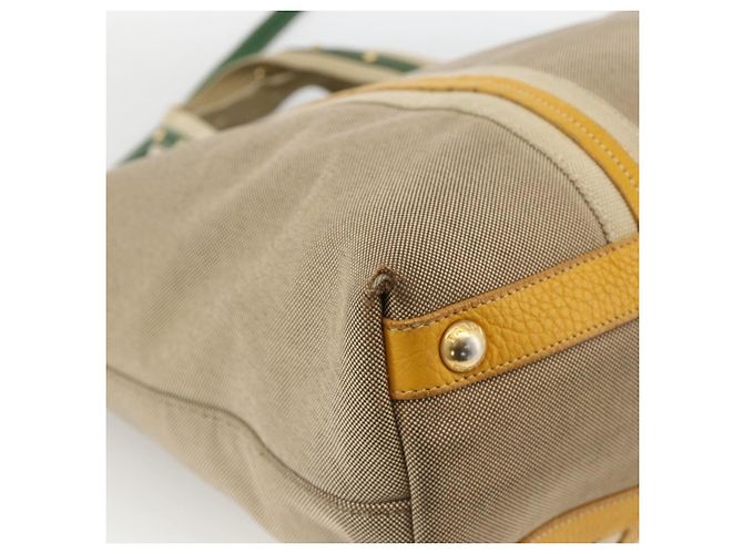 PRADA Tote Bag Canvas 2way Beige Gold - vista 9