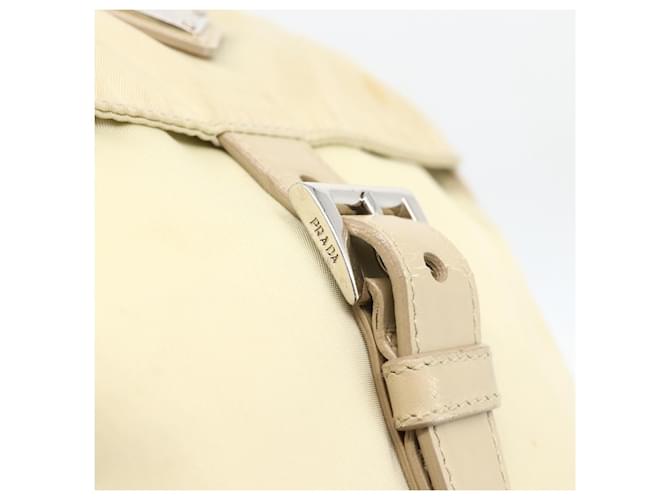 PRADA Shoulder Bag Nylon Ivory Silver - vista 10