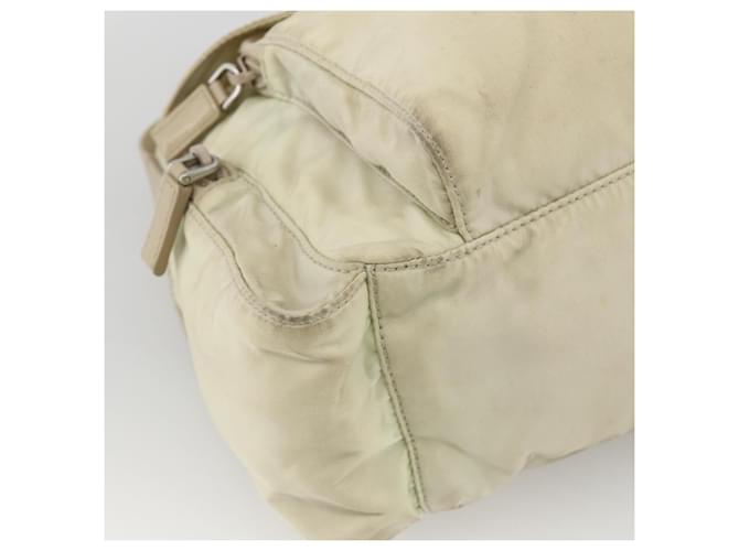 PRADA Shoulder Bag Nylon Ivory Silver - vista 14