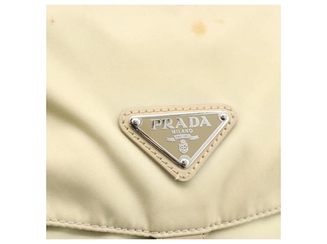 PRADA Shoulder Bag Nylon Ivory Silver - vista 17