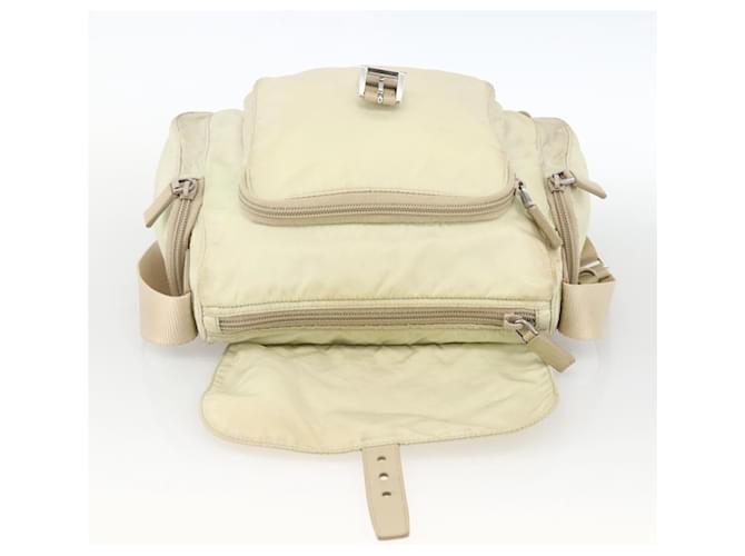 PRADA Shoulder Bag Nylon Ivory Silver - vista 19