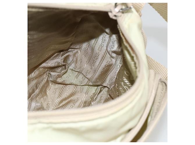 PRADA Shoulder Bag Nylon Ivory Silver - vista 22