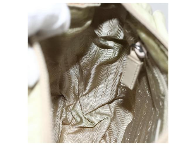 PRADA Shoulder Bag Nylon Ivory Silver - vista 23