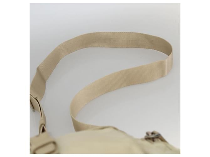 PRADA Shoulder Bag Nylon Ivory Silver - vista 8
