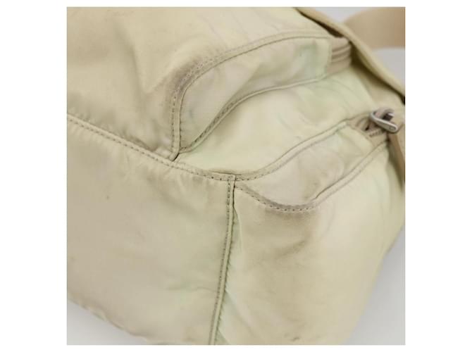 PRADA Shoulder Bag Nylon Ivory Silver - vista 9