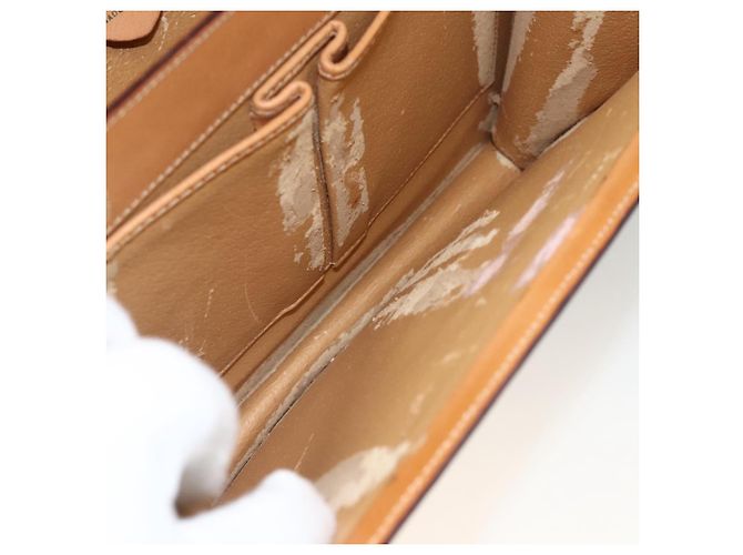 Céline CELINE Macadam Canvas Hand Bag PVC Beige Gold - vista 11