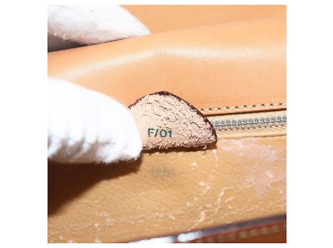 Céline CELINE Macadam Canvas Hand Bag PVC Beige Gold - vista 12