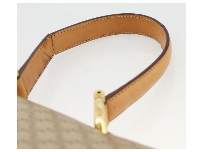 Céline CELINE Macadam Canvas Hand Bag PVC Beige Gold - vista 14