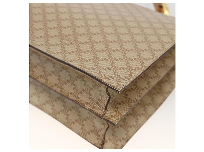 Céline CELINE Macadam Canvas Hand Bag PVC Beige Gold - vista 17