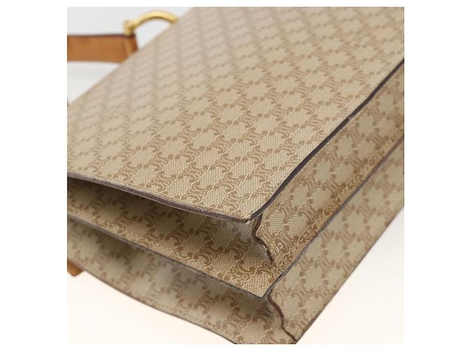 Céline CELINE Macadam Canvas Hand Bag PVC Beige Gold - vista 18