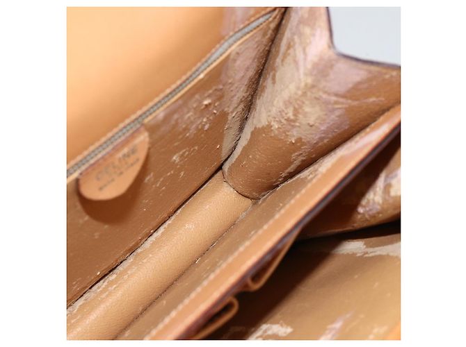 Céline CELINE Macadam Canvas Hand Bag PVC Beige Gold - vista 21