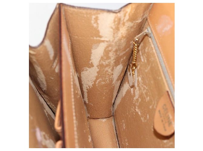 Céline CELINE Macadam Canvas Hand Bag PVC Beige Gold - vista 22