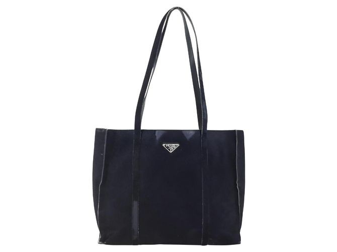 PRADA Tote Bag Harako leather Navy - vista 13