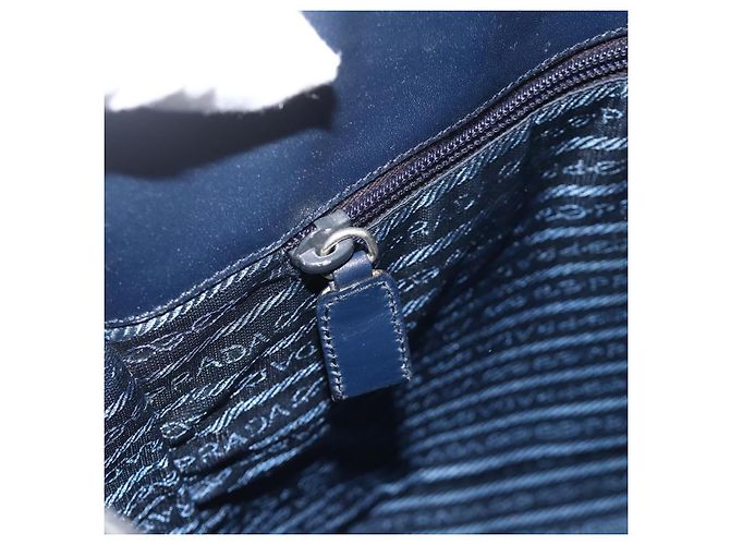 PRADA Tote Bag Harako leather Navy - vista 22