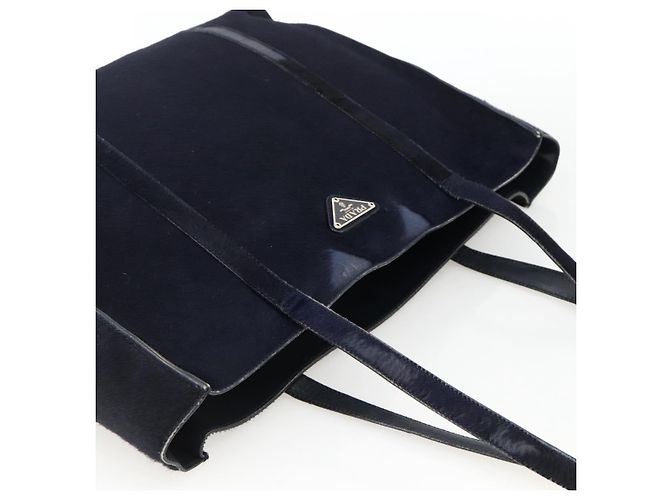 PRADA Tote Bag Harako leather Navy - vista 6