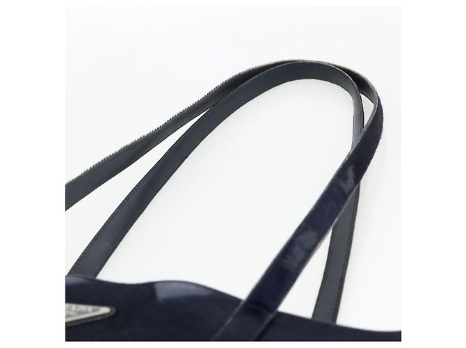 PRADA Tote Bag Harako leather Navy - vista 8