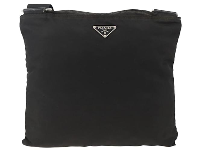 PRADA Shoulder Bag Nylon Black Silver - vista 13