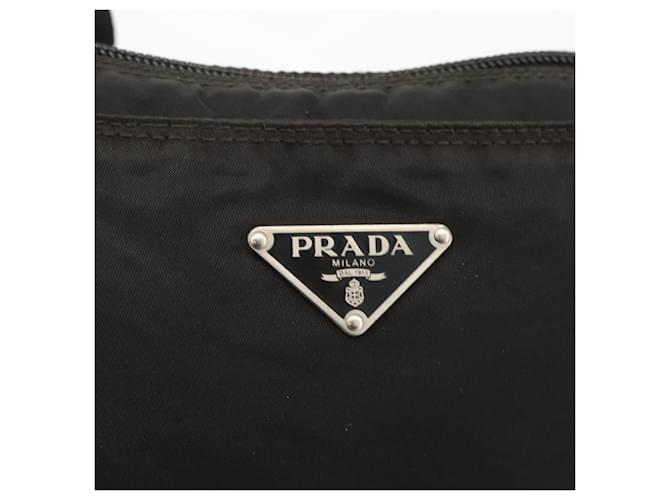 PRADA Shoulder Bag Nylon Black Silver - vista 18