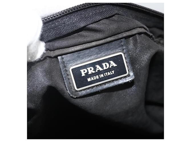 PRADA Shoulder Bag Nylon Black Silver - vista 19