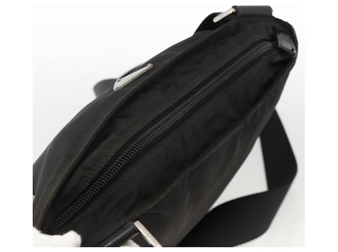 PRADA Shoulder Bag Nylon Black Silver - vista 6