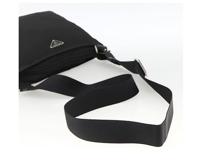PRADA Shoulder Bag Nylon Black Silver - vista 7
