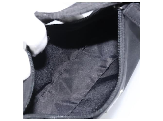 PRADA Hand Pouch Bag Nylon Black Silver - vista 11