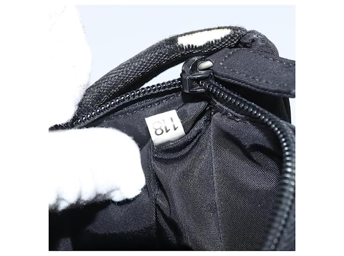 PRADA Hand Pouch Bag Nylon Black Silver - vista 12