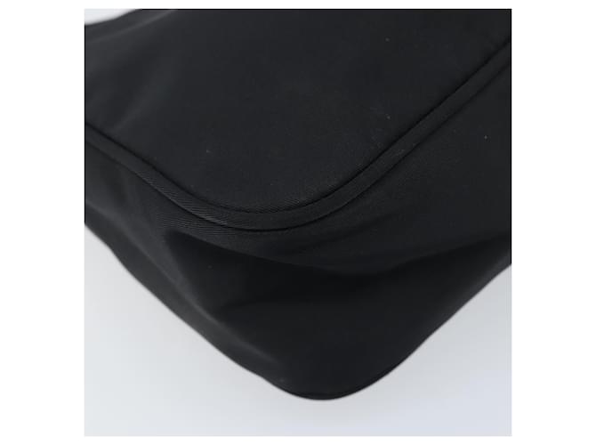 PRADA Hand Pouch Bag Nylon Black Silver - vista 14