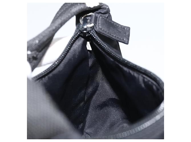 PRADA Hand Pouch Bag Nylon Black Silver - vista 19