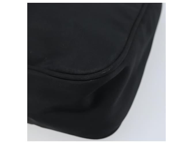PRADA Hand Pouch Bag Nylon Black Silver - vista 9