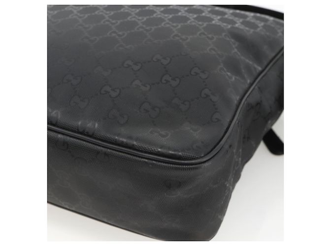 GUCCI GG Implementation Shoulder Bag PVC Black Silver 201448 - vista 15