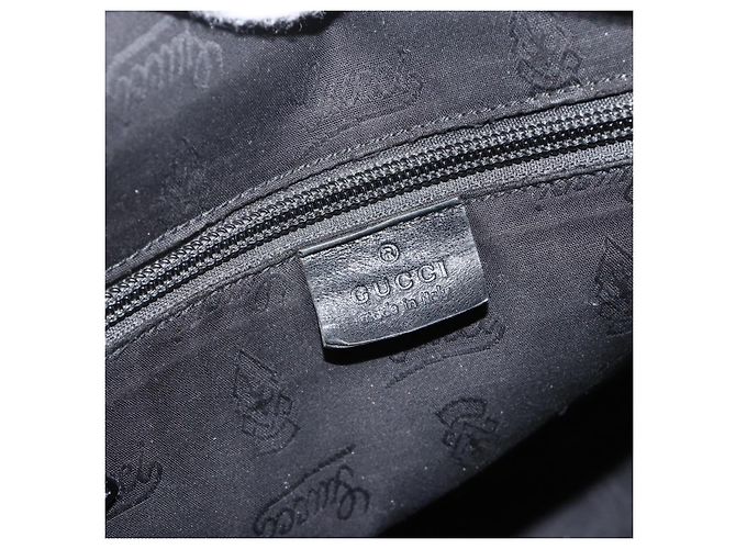 GUCCI GG Implementation Shoulder Bag PVC Black Silver 201448 - vista 17