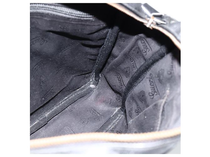 GUCCI GG Implementation Shoulder Bag PVC Black Silver 201448 - vista 18