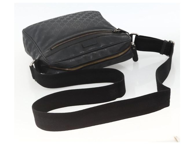 GUCCI GG Implementation Shoulder Bag PVC Black Silver 201448 - vista 7