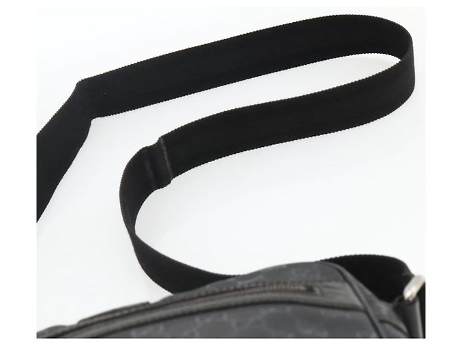 GUCCI GG Implementation Shoulder Bag PVC Black Silver 201448 - vista 8
