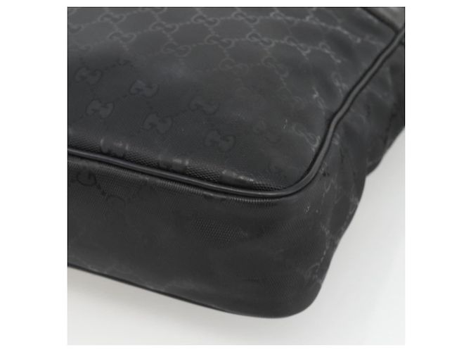 GUCCI GG Implementation Shoulder Bag PVC Black Silver 201448 - vista 9